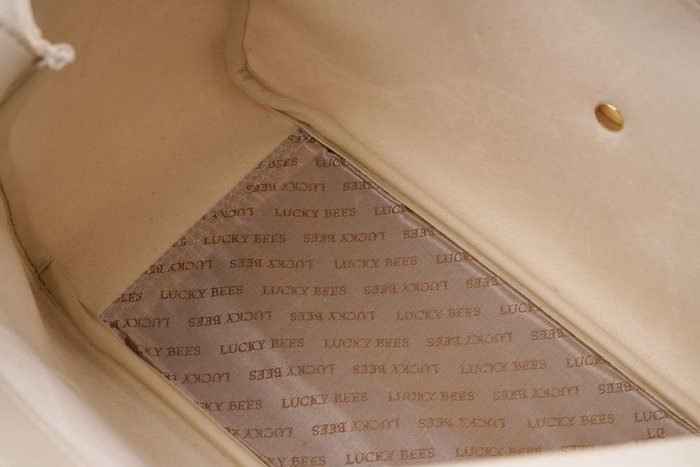 Lucky Bees Margot Bolsa de Hombro Crema
